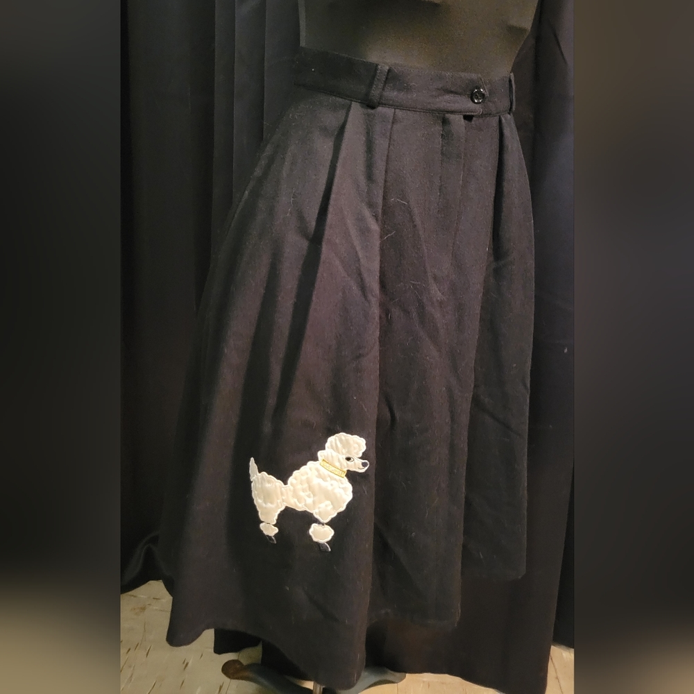 100% wool poodle skirt